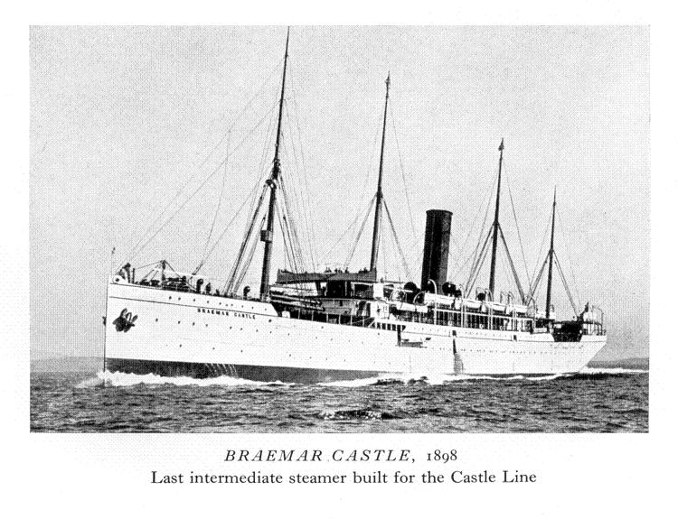 THE INTERMEDIATE SHIPS OF THE CAPE MAIL LINES Leaves 